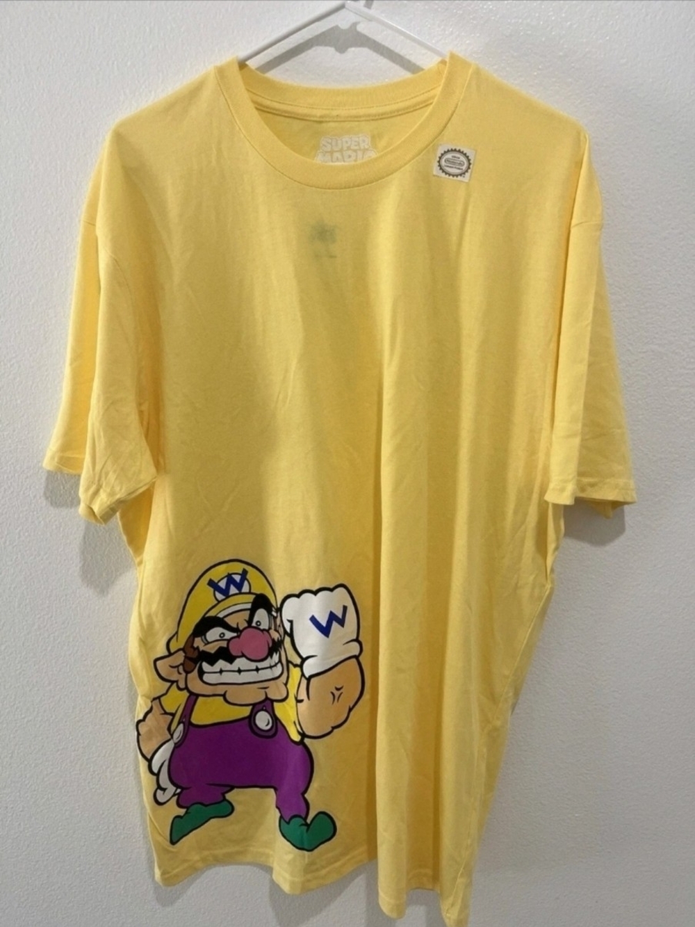 NINTENDO SUPER MARIO WARIO MENS SHORT SLEEVE T-SHIRT MEDIUM OFFICIAL LICENSED